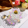1pc Elegant Lotus Shaped Glass Perfume Bottle