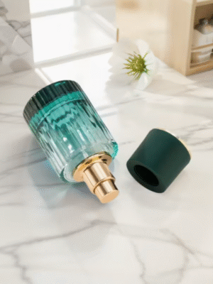 4pcs 30ml Vintage Gradient Glass Perfume Spray Bottle Set