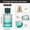 4pcs 30ml Vintage Gradient Glass Perfume Spray Bottle Set