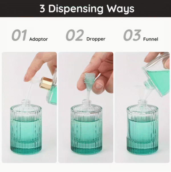 4pcs 30ml Vintage Gradient Glass Perfume Spray Bottle Set