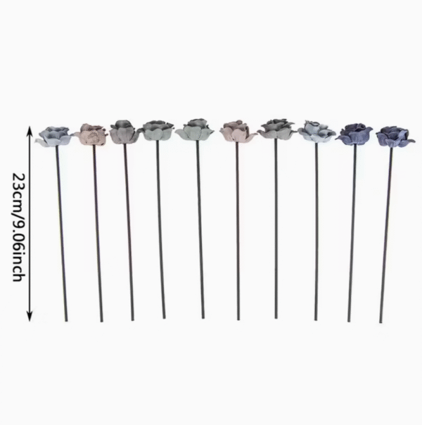 10pcs 23cm Dark Faux Leather Velvet Reed Diffuser Sticks