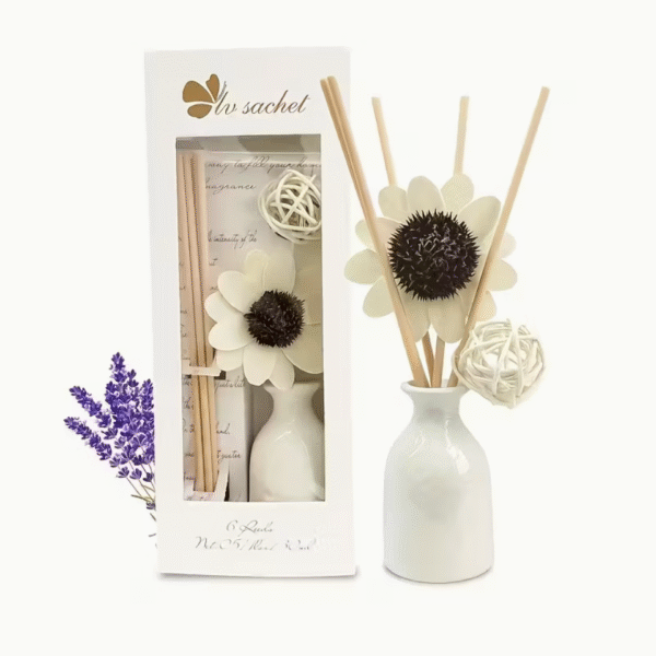 Fireless Aromatherapy Rattan and Ceramic Fragrance Set