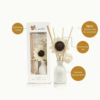 Fireless Aromatherapy Rattan and Ceramic Fragrance Set