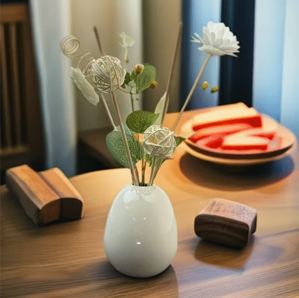 15pcs Rattan Diffuser Set with Lucky Flower Leaves