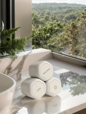 3 pcs Beige Body Care Capsule Set with Magnet