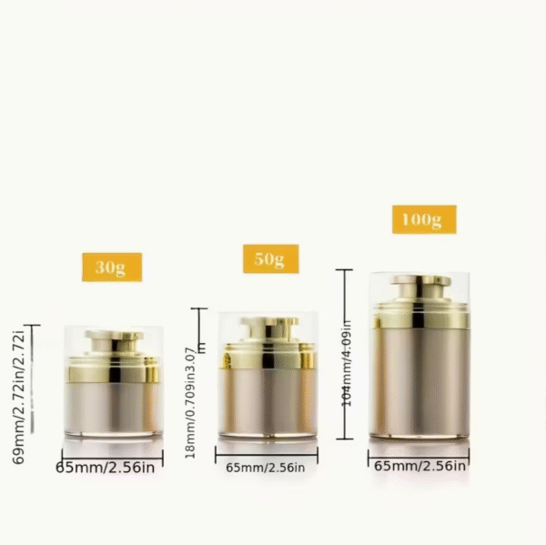 3 pcs Airless Pump Dispenser Jars