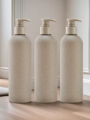 3 pcs 500ml Wheat Straw Plastic Dispensing Bottles