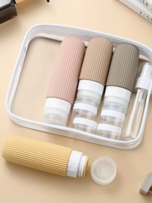 16 pcs TSA Approved Travel Bottle Set with Packaging Bag and Stickers