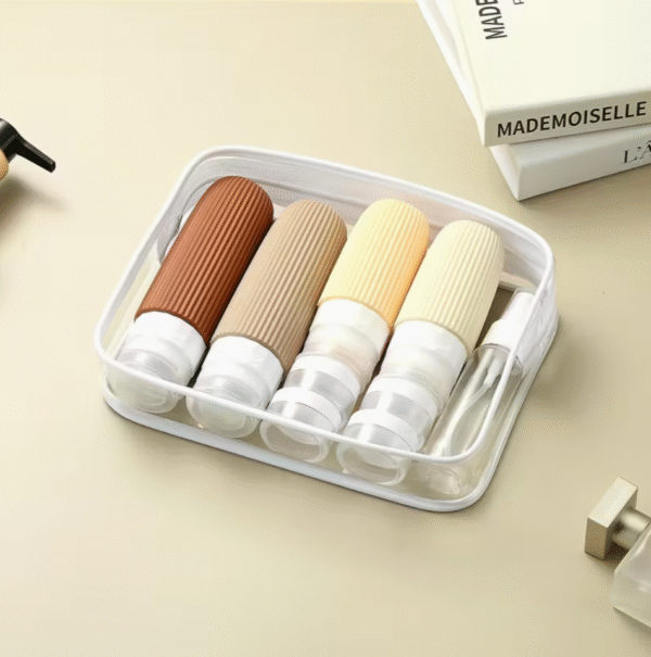 16 pcs TSA Approved Travel Bottle Set with Packaging Bag and Stickers