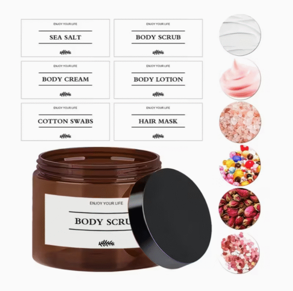3 pcs Set of 300ml Bathroom Cosmetic Jars
