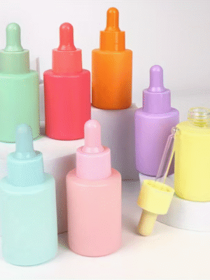 3pcs 30ml Pastel Glass Dropper Bottles