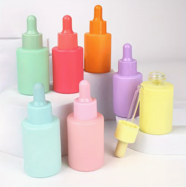 3pcs 30ml Pastel Glass Dropper Bottles