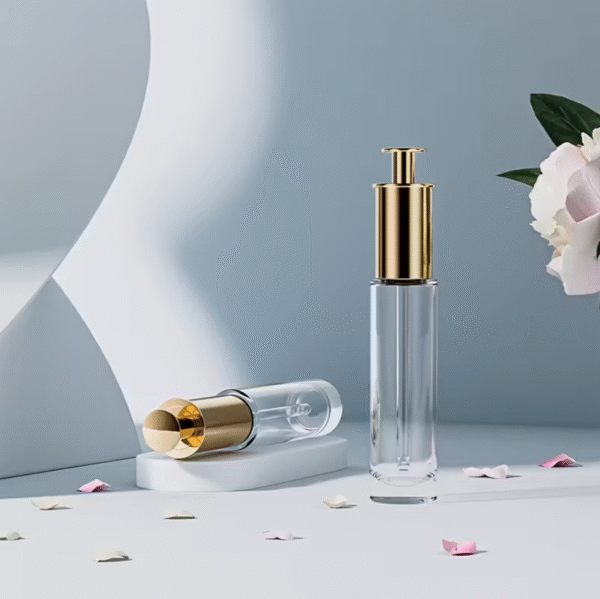 11 pcs 30ml Transparent Glass Pressed Dropper Bottles